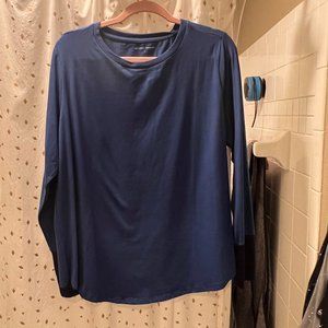 Universal Standard Rhine Color Block Cuff Top, size small